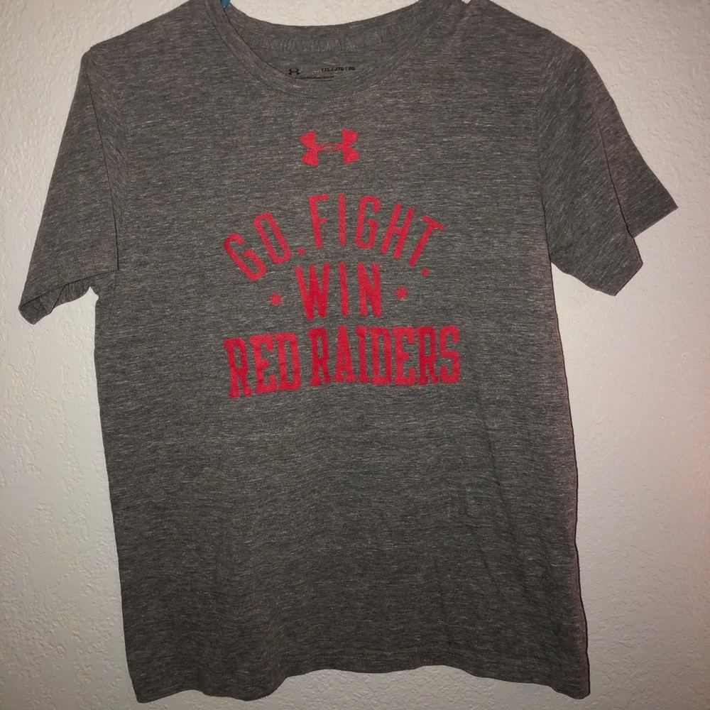underarmour red raider t-shirt